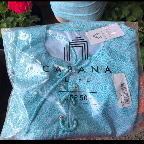 Cabana life Cover-Up Dress Aqua Citrus - Picture 2 of 4